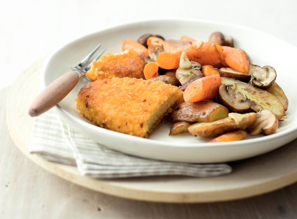 Kipschnitzels met Italiaanse groenteschotel
