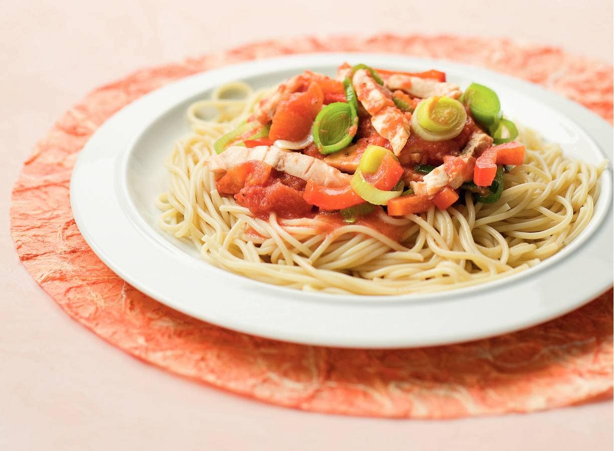 Spaghetti Met Kip Recept Allerhande Albert Heijn Belgi