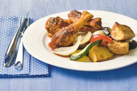 Kipdrumsticks met Provençaalse groenten