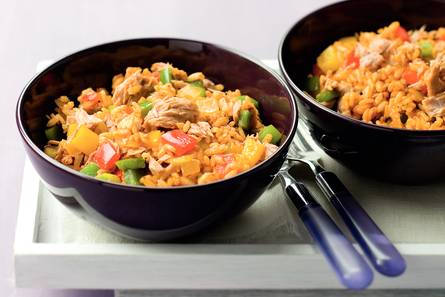 Tonijnrisotto met paprika