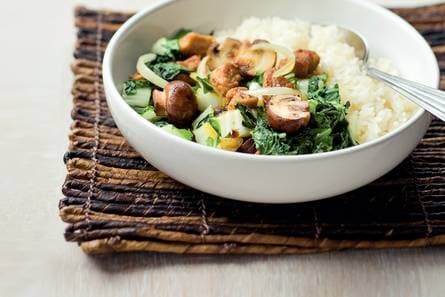 Quorn in honing-sojasaus met paksoi