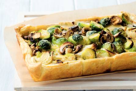 Spruitjestaart met champignons