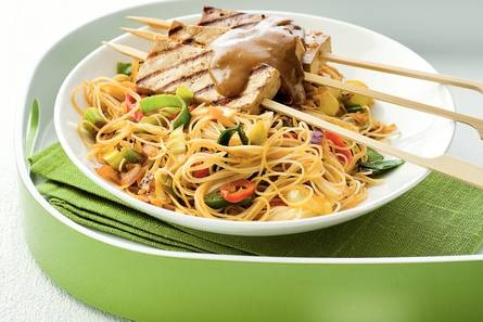 Tofusaté met mihoen goreng