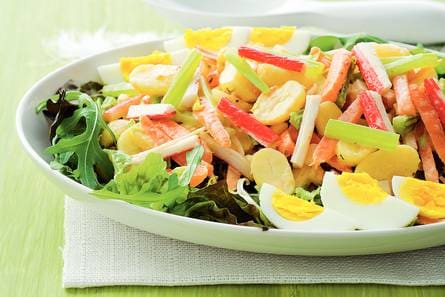 Aardappelsalade met surimi
