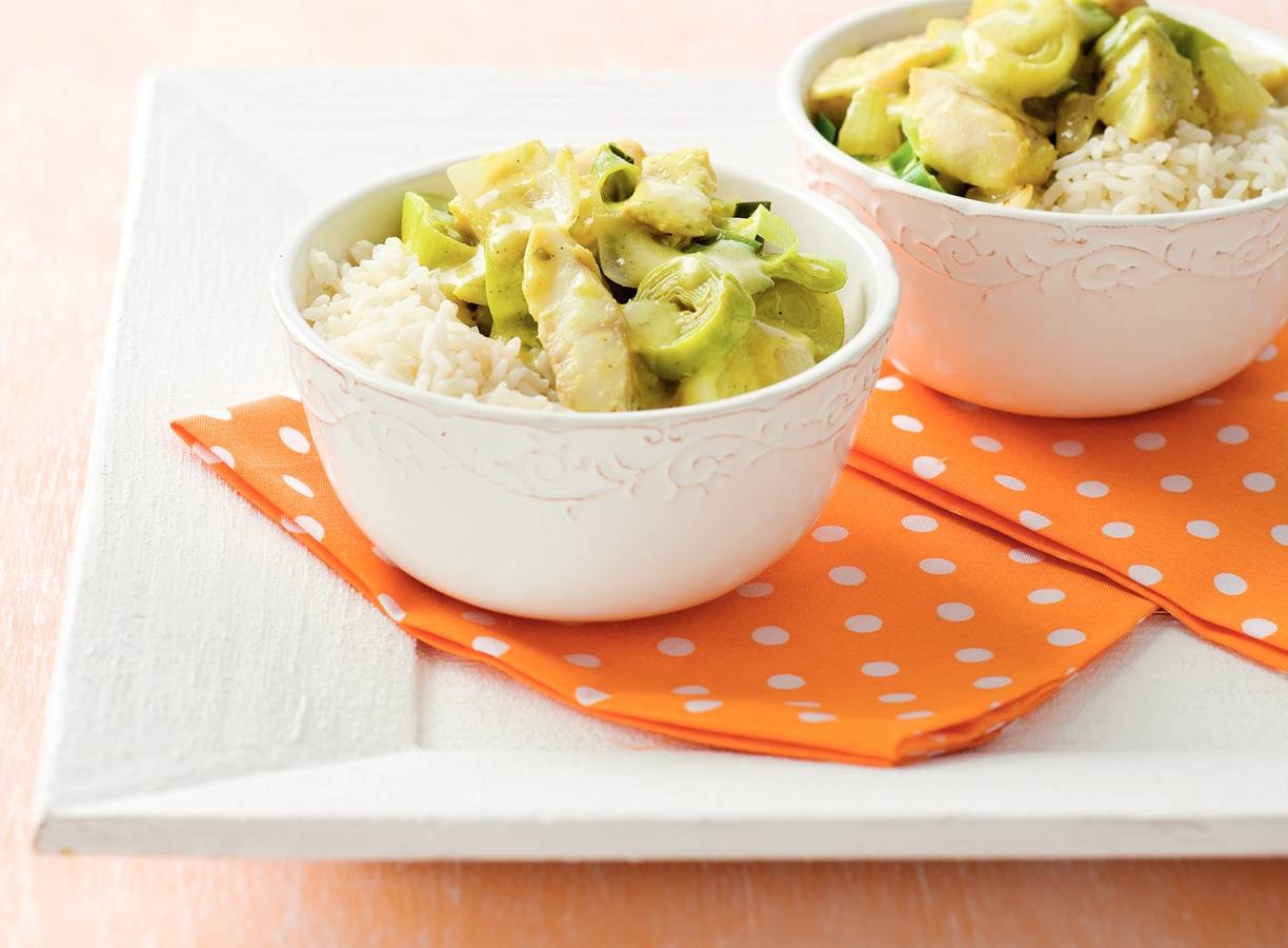 Groene viscurry