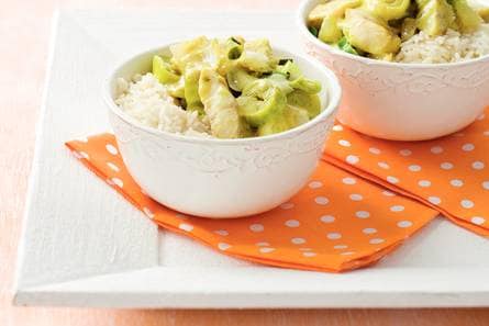 Groene viscurry