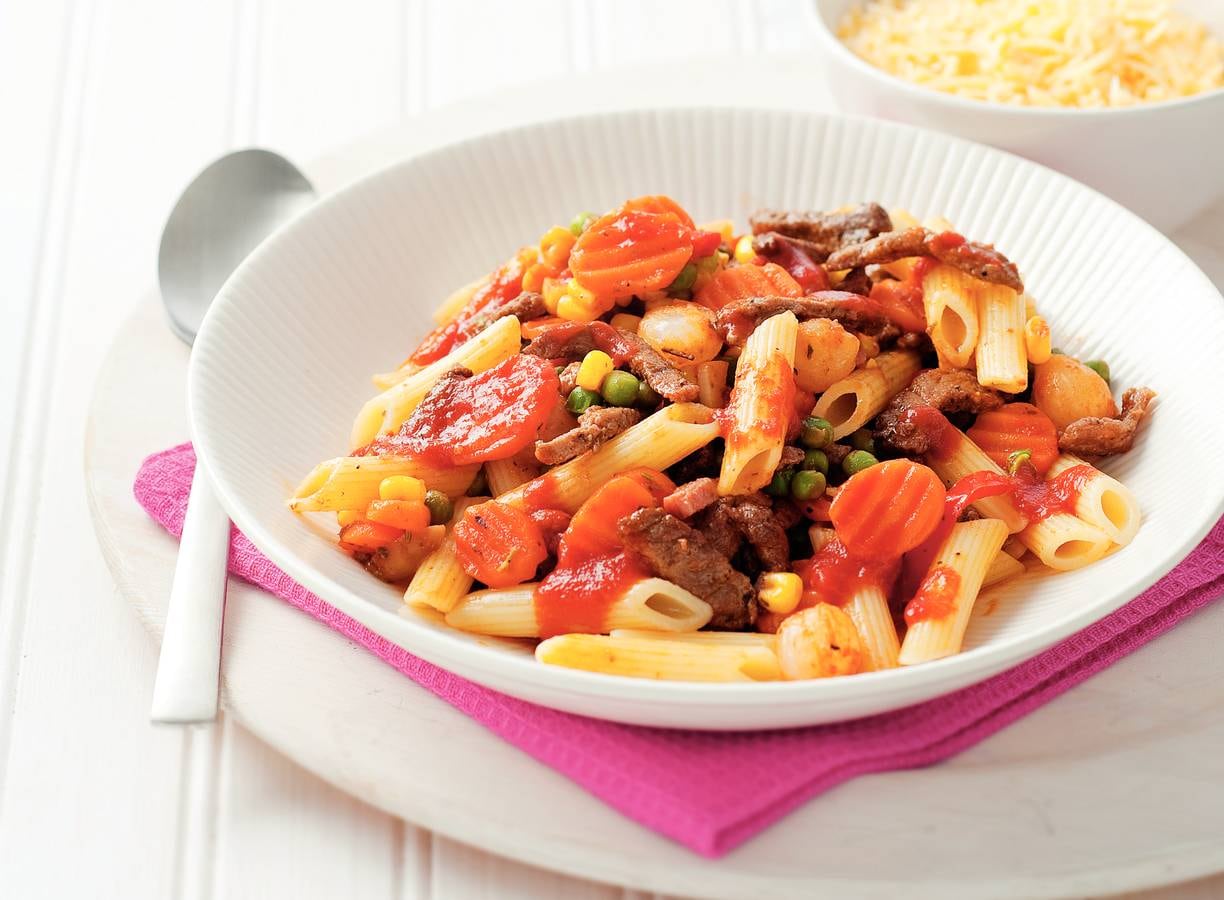 Franse pastaschotel