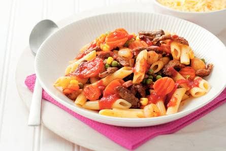 Franse pastaschotel