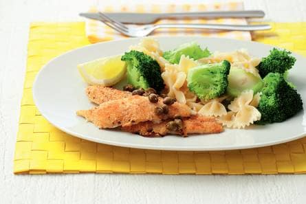 Yellowfin sole met kappertjesdressing