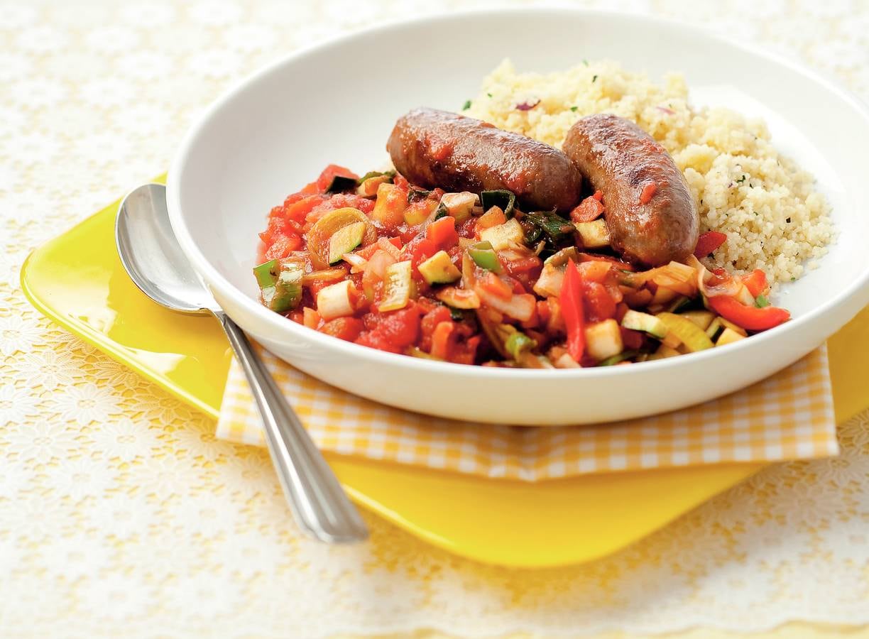 Toscaanse worstjes met couscous