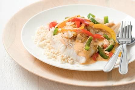 Vis stroganoff