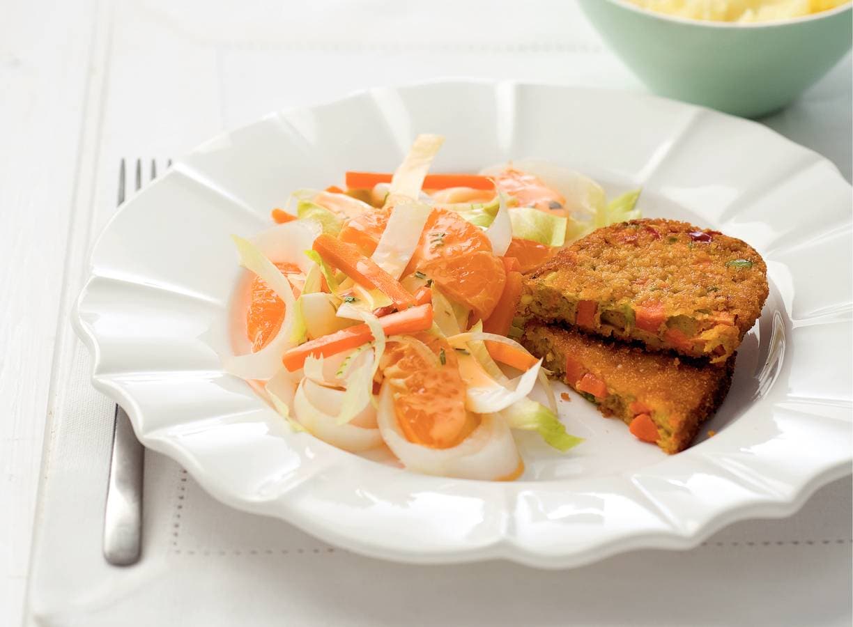 Witlofsalade met groenteschijf