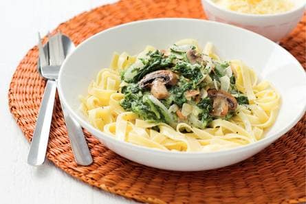 Tagliatelle met spinazie-roomsaus