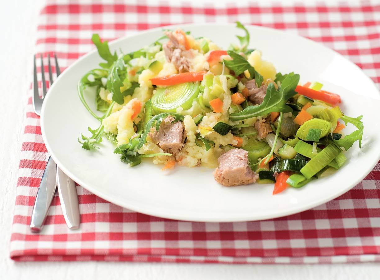 Italiaanse stamppot met tonijn