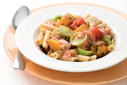 Pompoen met penne