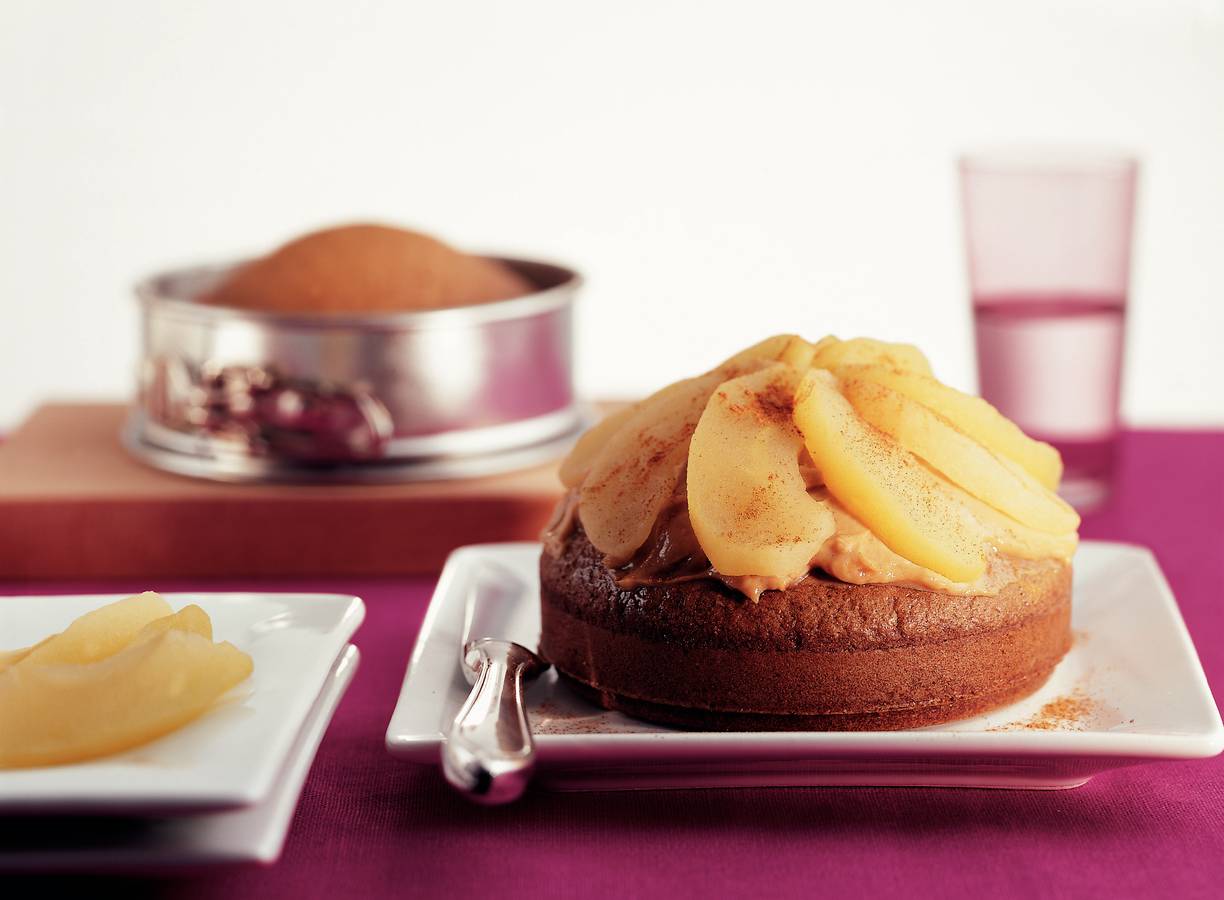 Kruidkoektaart met mascarpone en appel