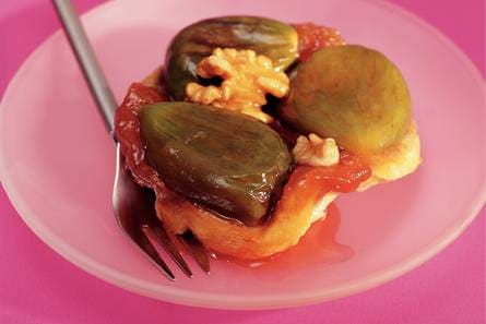 Tarte tatin met vijgen en walnoten