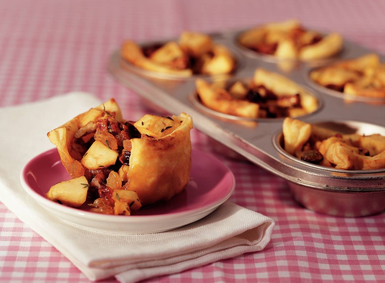 Kruidige mini-appeltaartjes