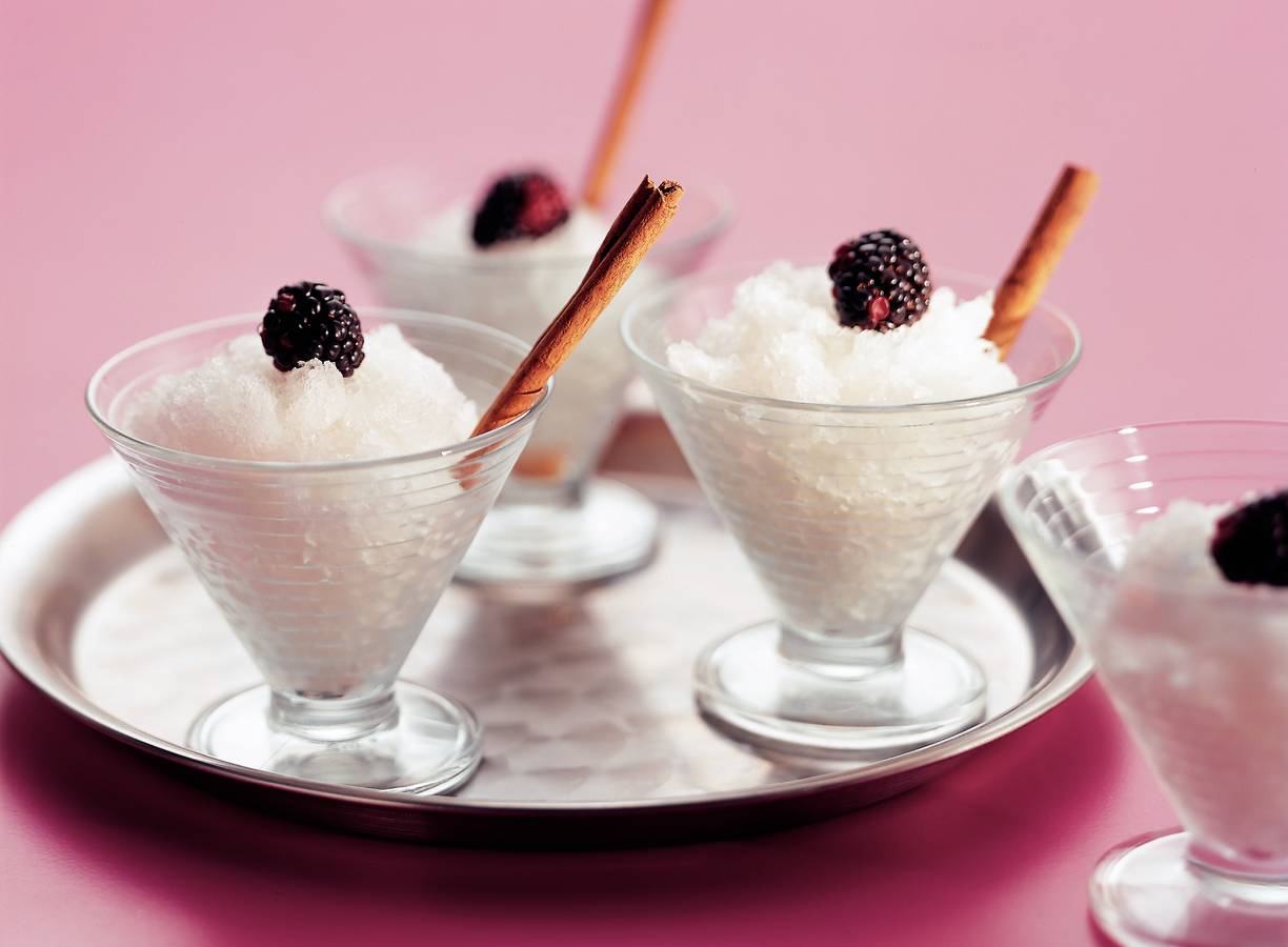 Granita van vermout met kaneel