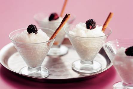 Granita van vermout met kaneel