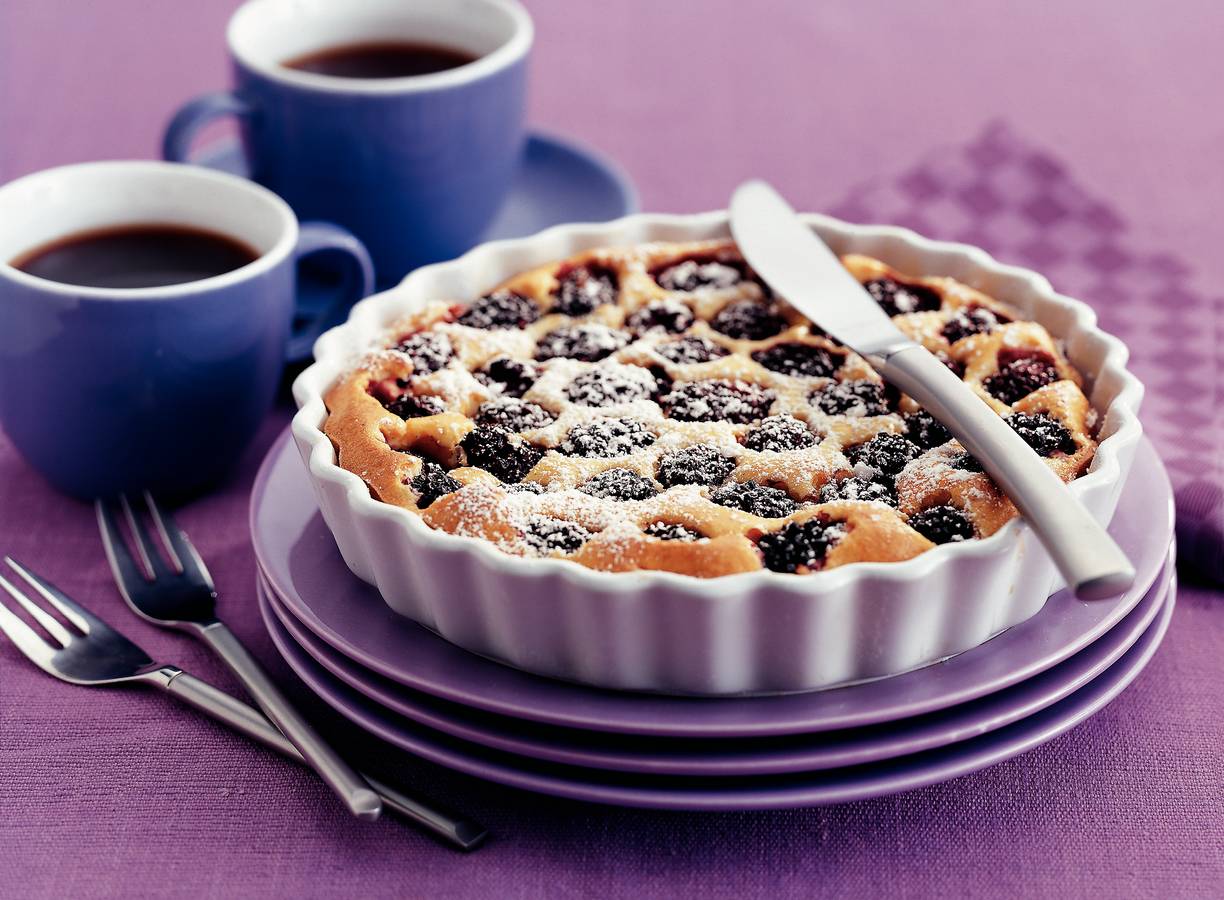Ricotta-clafoutis met bramen en vanille