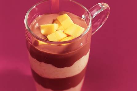 Vlaflip met mangoroom en chocoladevla