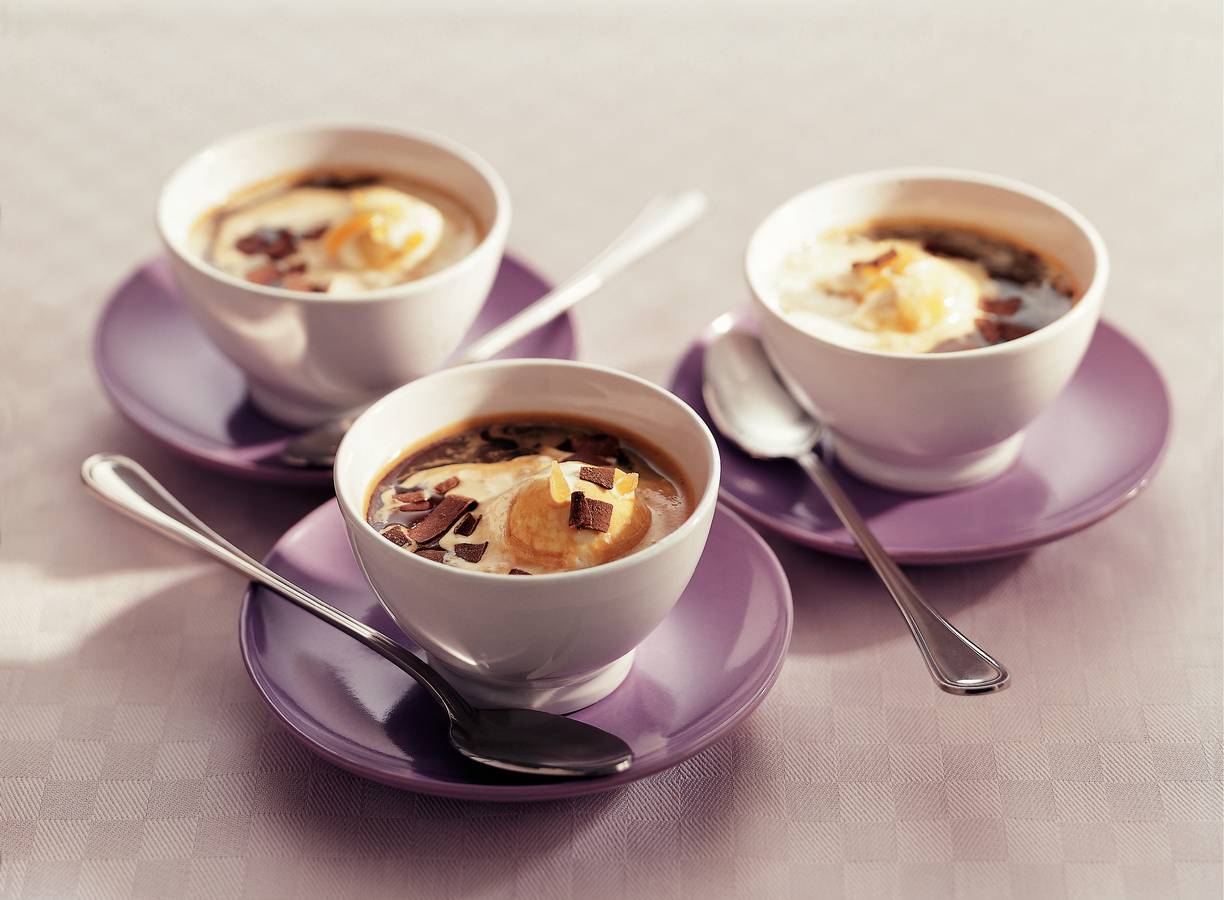 Roomijs met espresso en gember