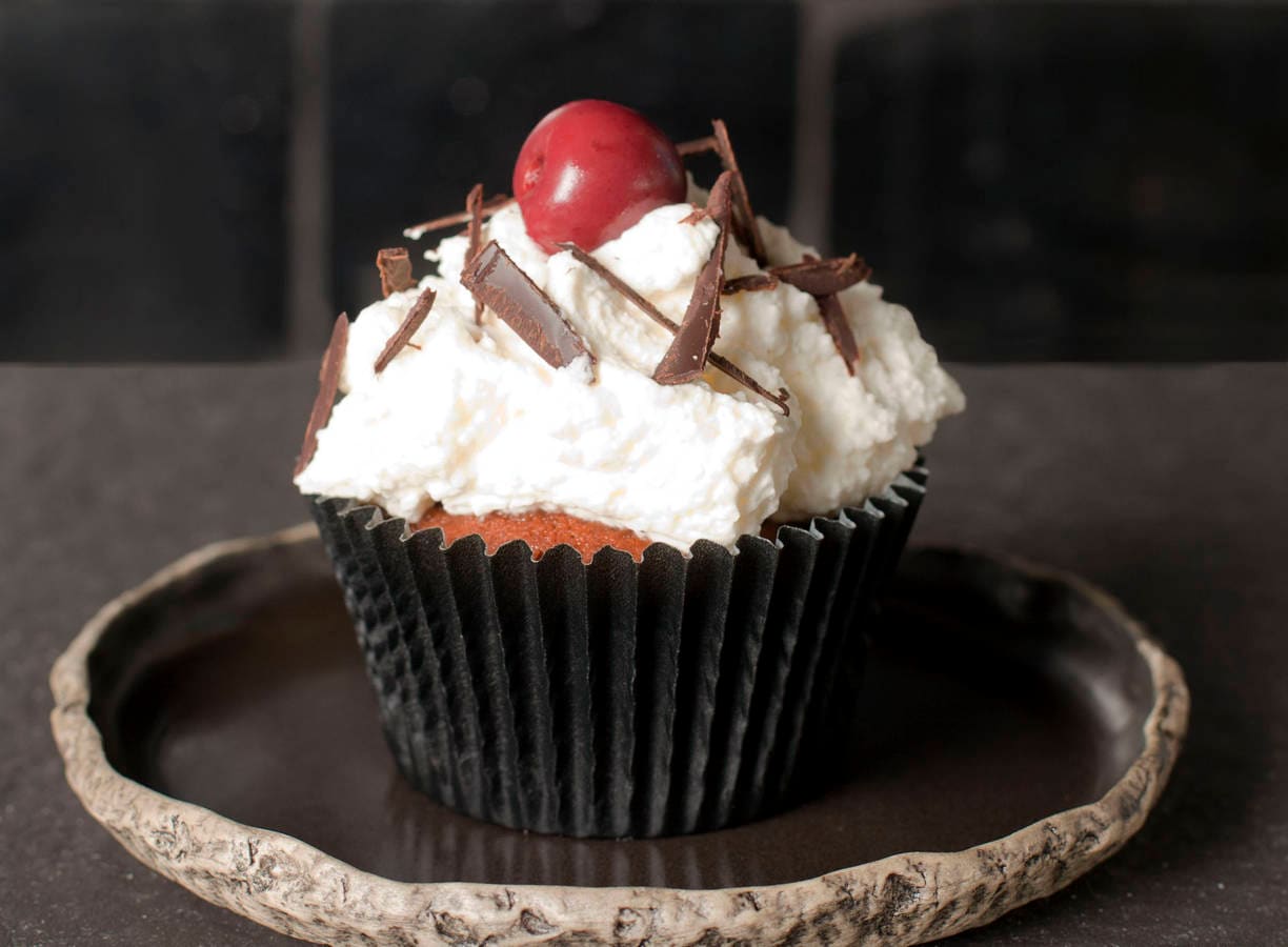Schwarzwalder-cupcakes