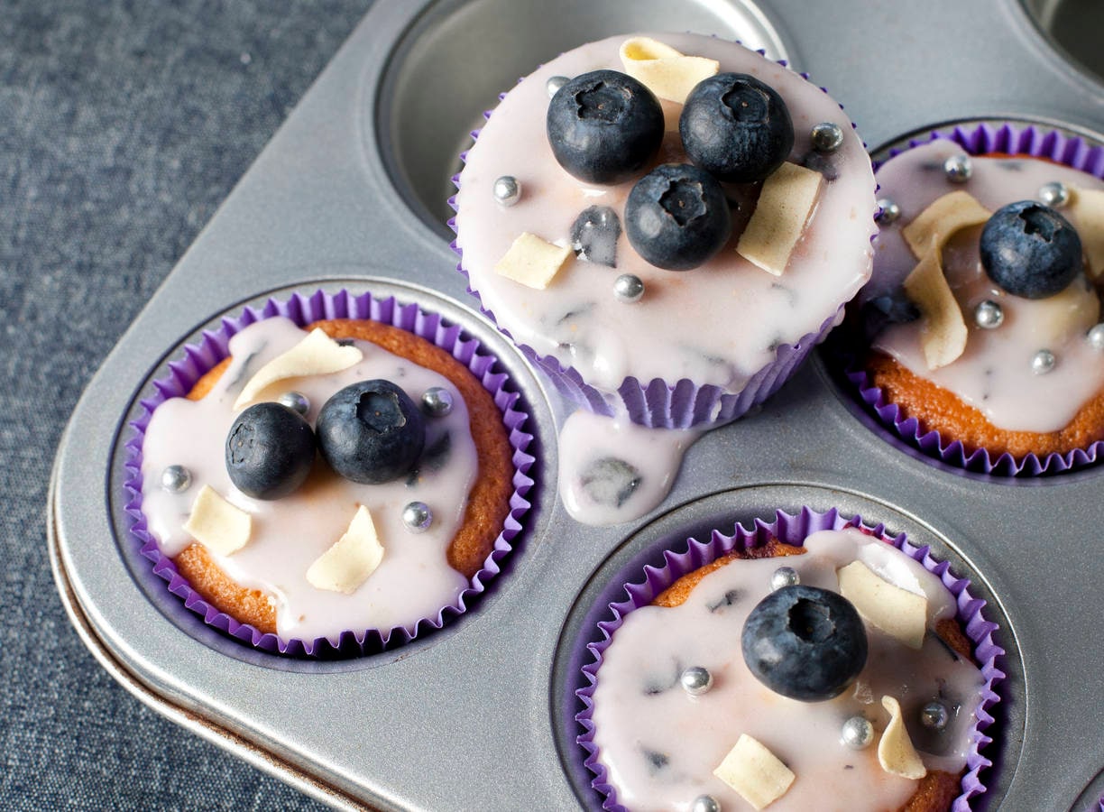 Blueberry-cupcakes