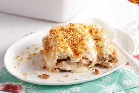 Crunchy noten-karameltiramisu