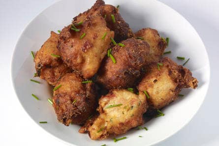 Hartige ham-kaas oliebollen
