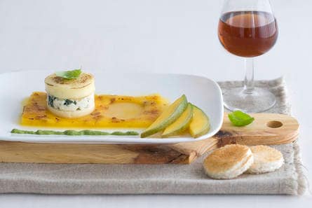 Mangogelei met kaas