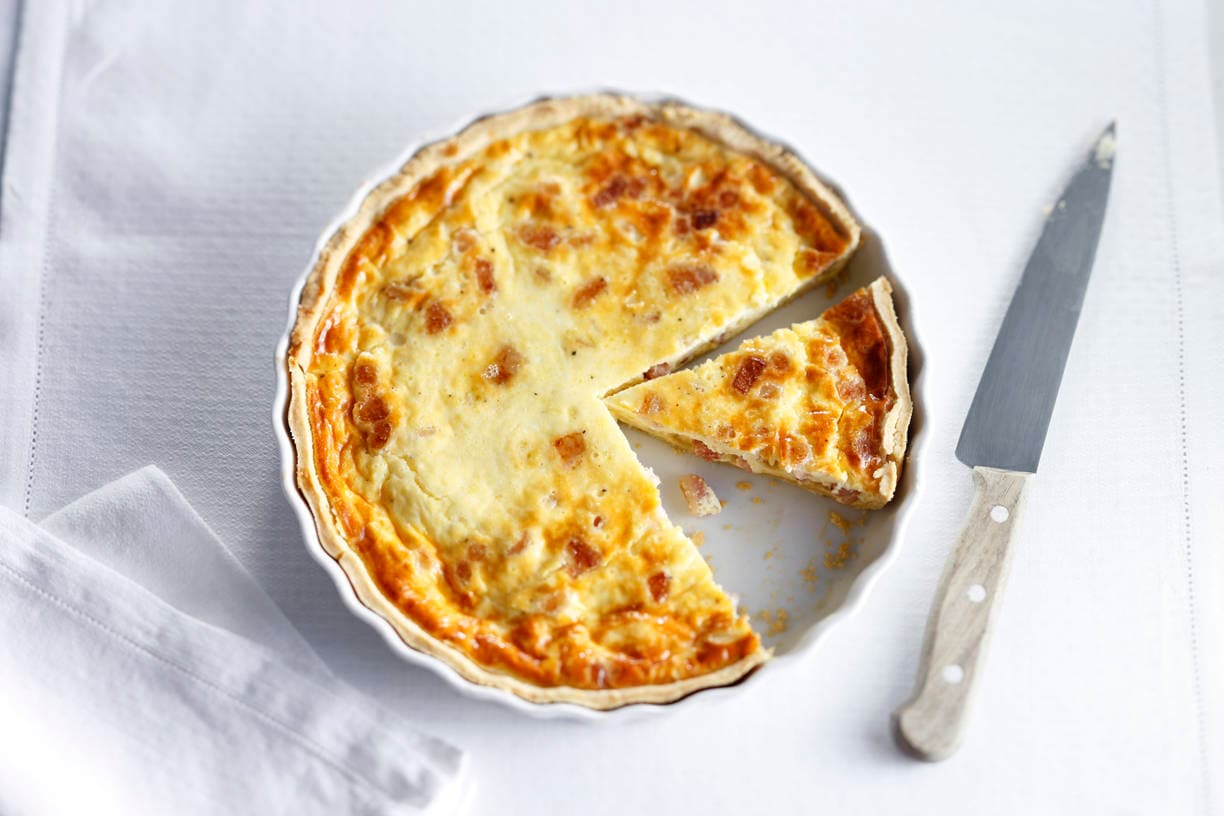 Basisquiche met spekjes