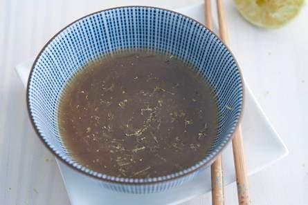 Limoen-sesam-gembervinaigrette