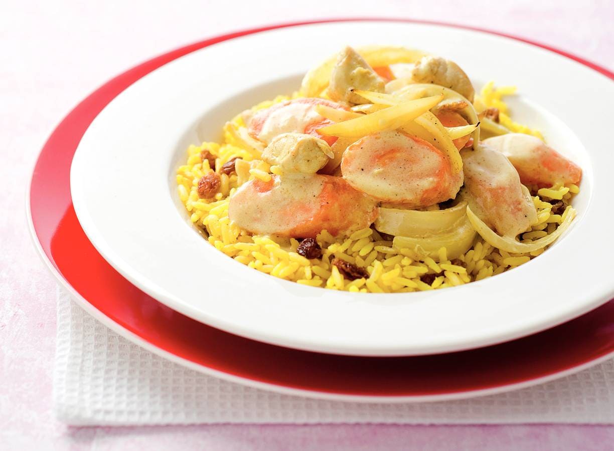 Curry van kip en wortel