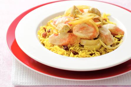 Curry van kip en wortel