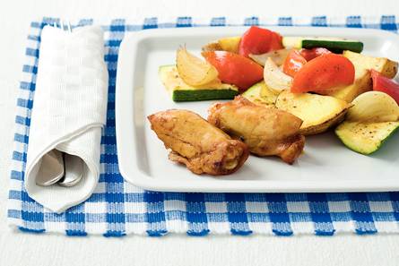 Kipspareribs met groente