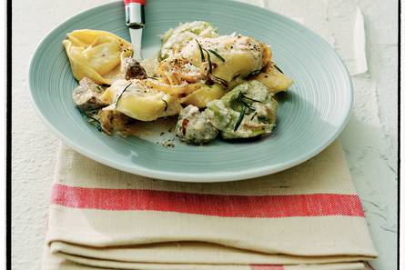 Tortellini met paddenstoelen