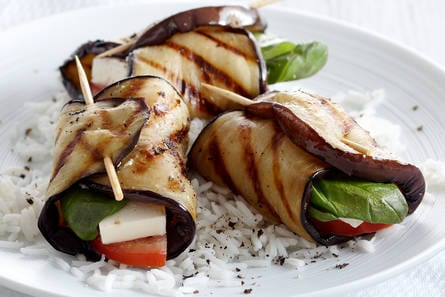 Gegrilde auberginepakketjes van Esther