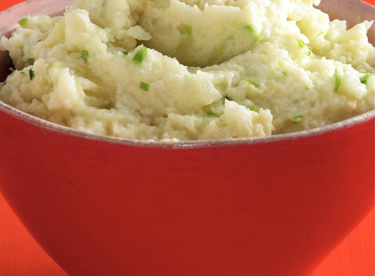 Bloemkoolpuree met bieslook