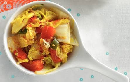 Paksoi met gember en chilipeper