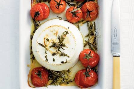 Ricotta met cherry tomaten