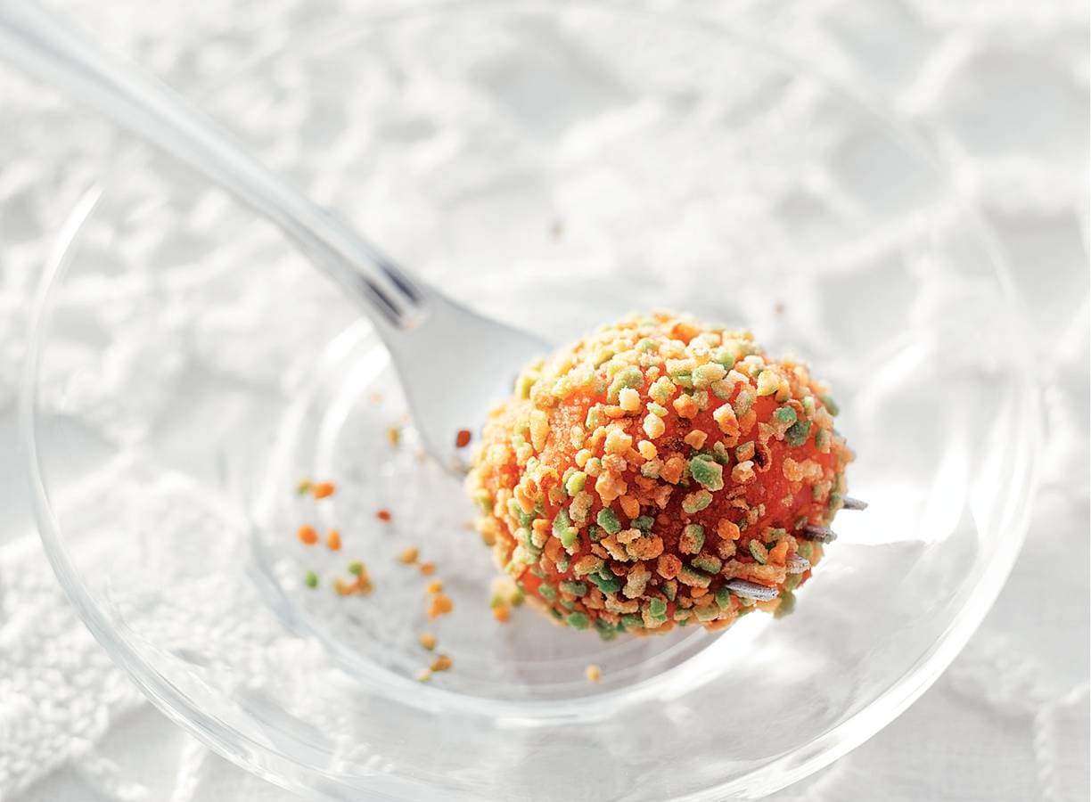 Zalmballetjes met wasabi