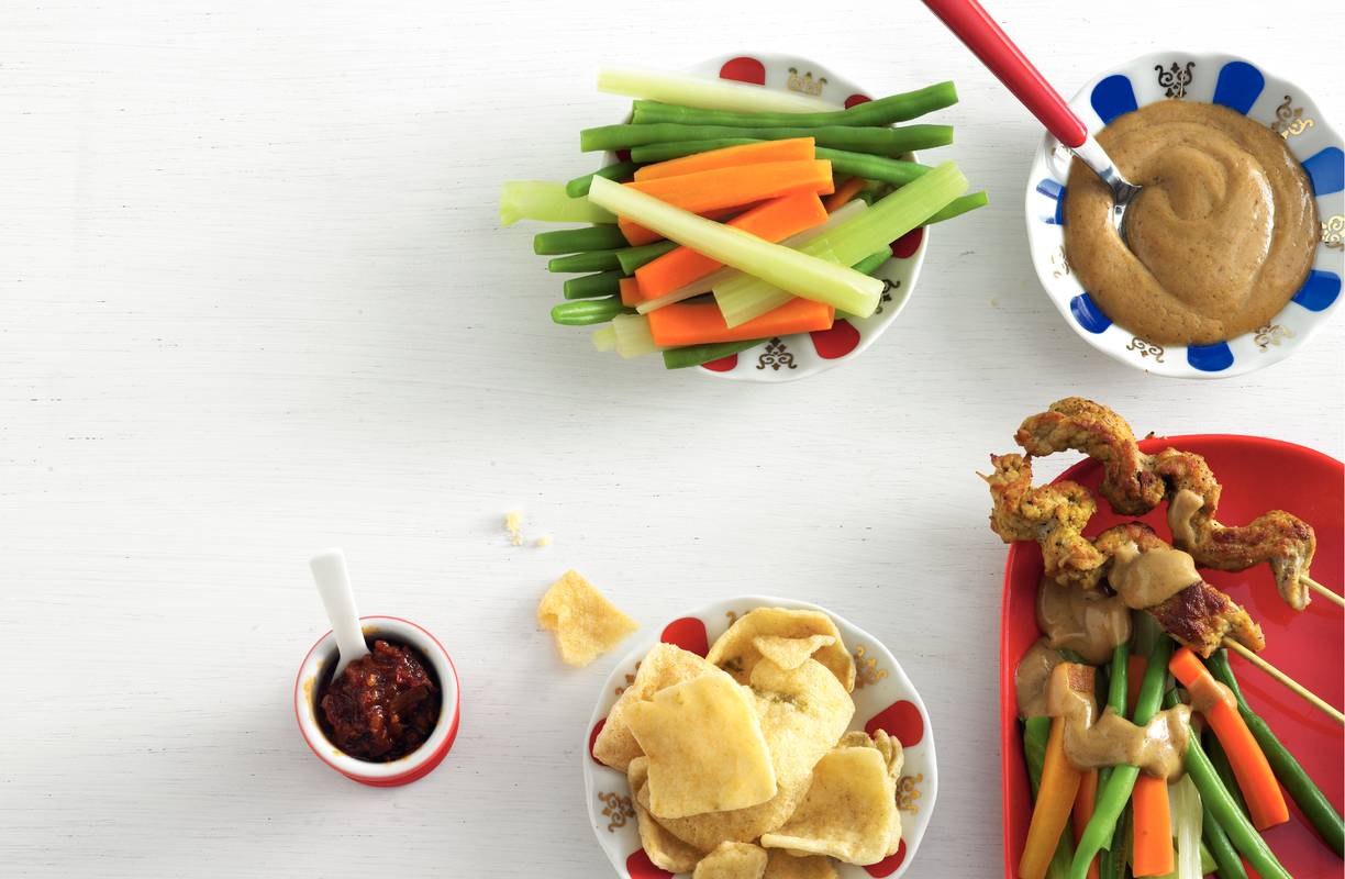 Gado gado met satérepen