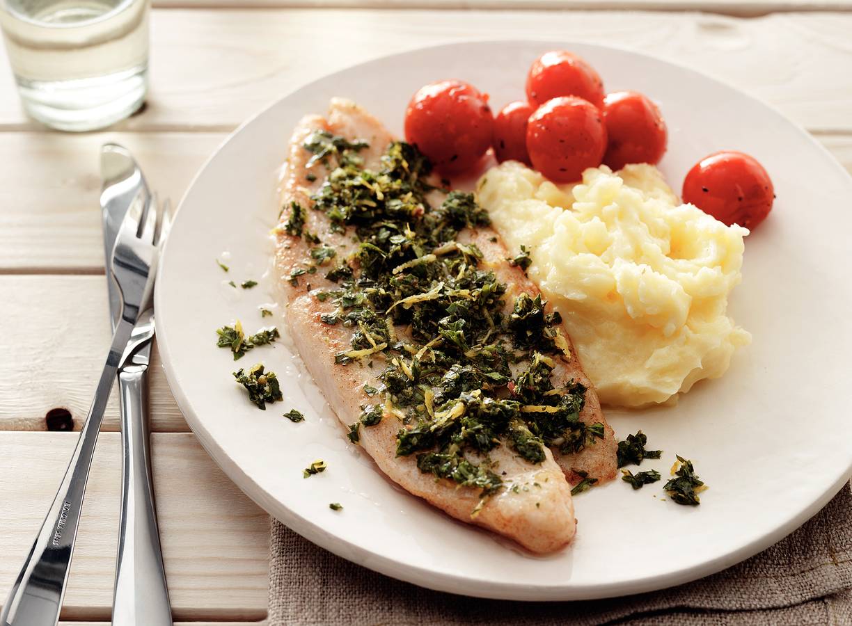 Pangasiusfilet met citroen-kruidentopping