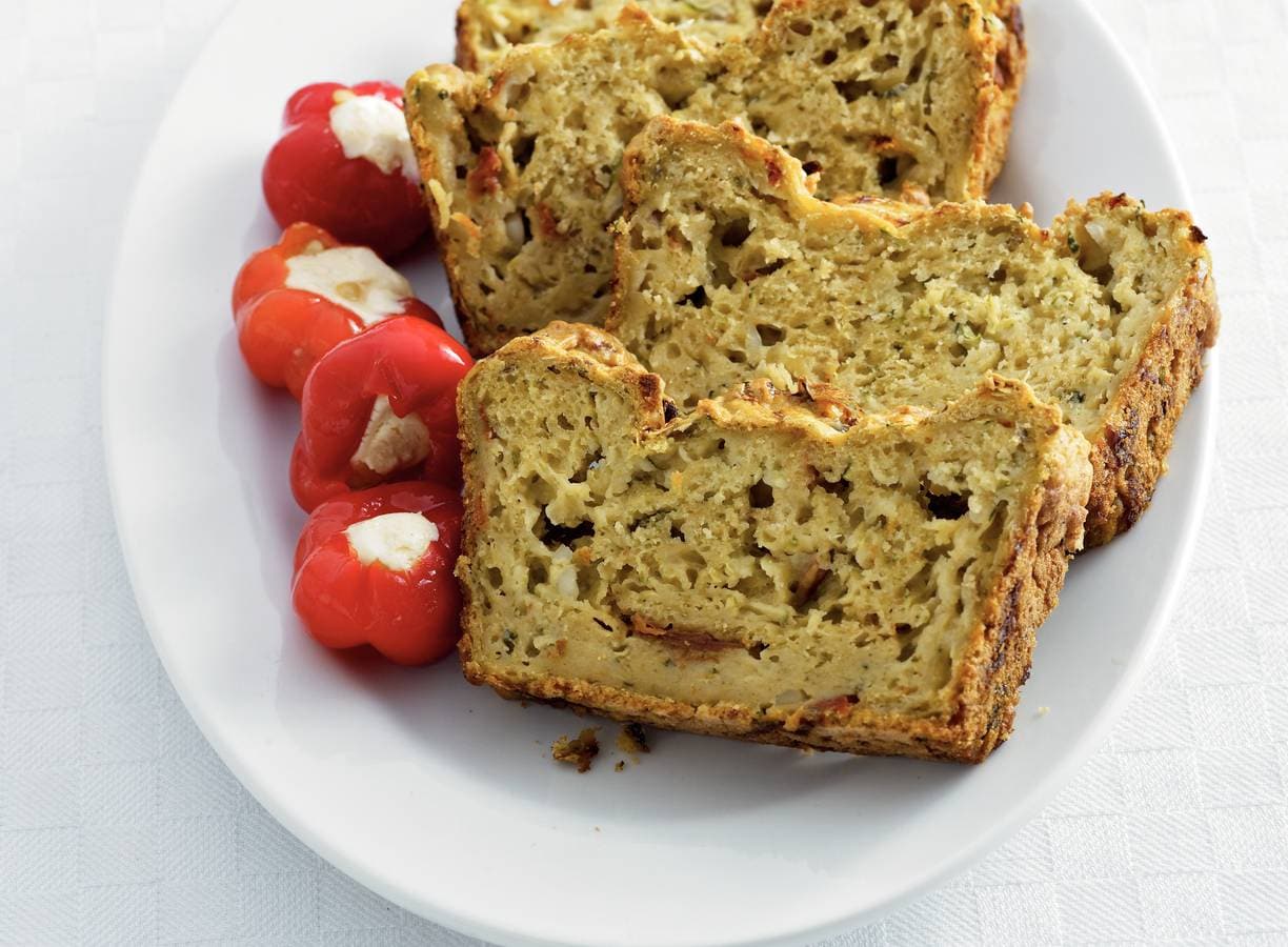 Courgettecake met hüttenkäse