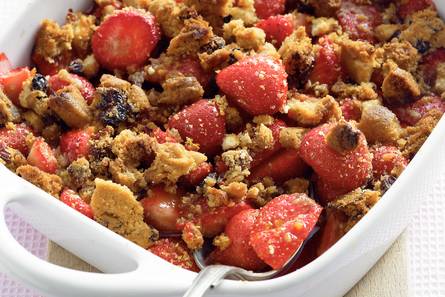 Aardbeiencrumble