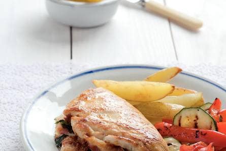 Kipfilet gevuld met pancetta