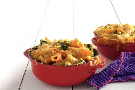 Broccoli cheese met penne en mascarponesaus