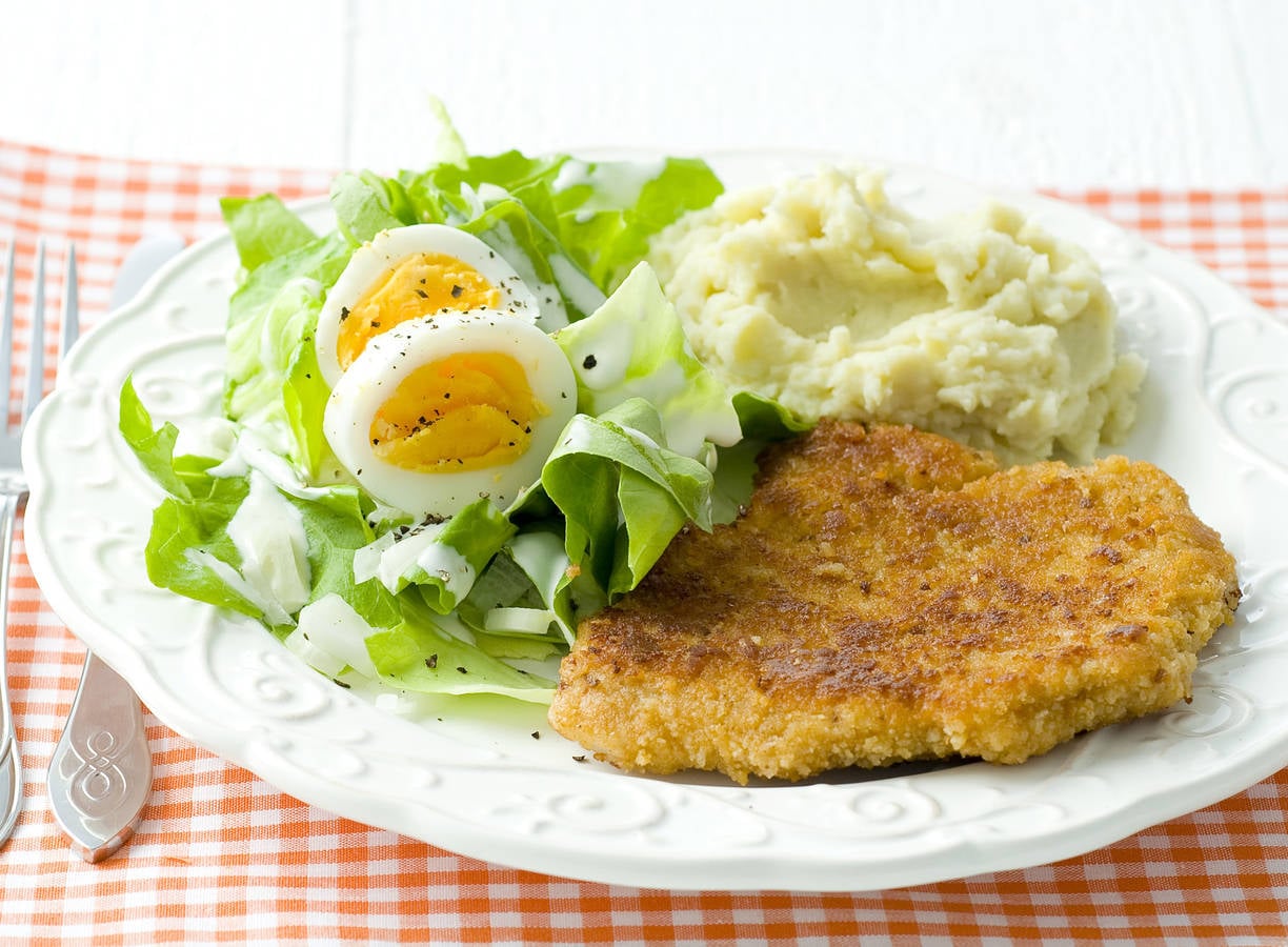 Schnitzels met salade